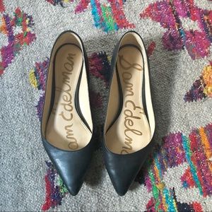 San Edelman “Reyanne” spike heel flat